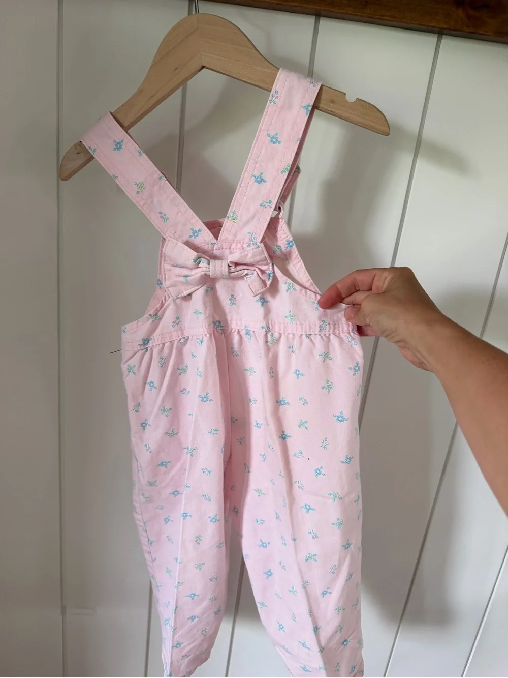 Vintage OshKosh B'gosh Pink Floral Overalls